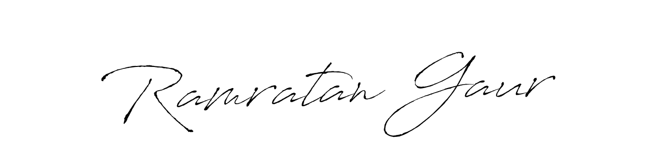It looks lik you need a new signature style for name Ramratan Gaur. Design unique handwritten (Antro_Vectra) signature with our free signature maker in just a few clicks. Ramratan Gaur signature style 6 images and pictures png