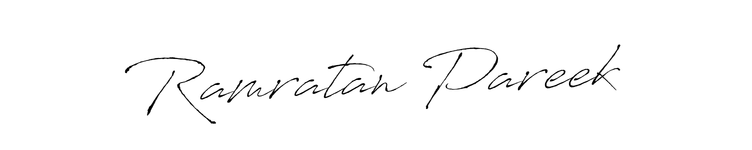 Similarly Antro_Vectra is the best handwritten signature design. Signature creator online .You can use it as an online autograph creator for name Ramratan Pareek. Ramratan Pareek signature style 6 images and pictures png