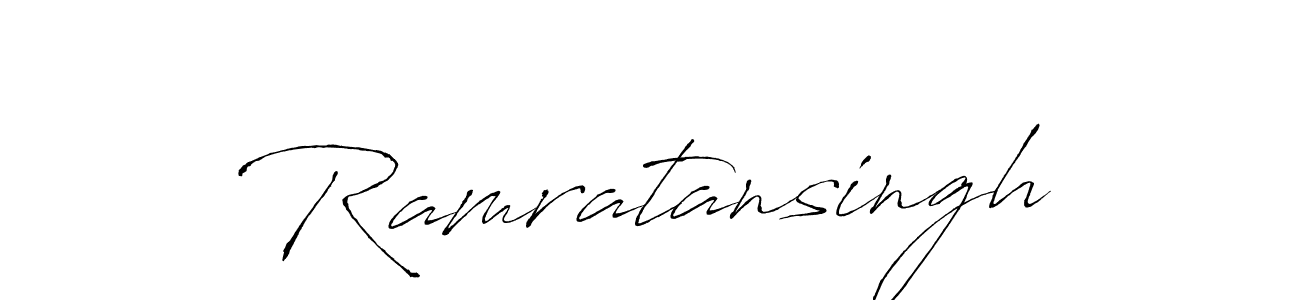 How to make Ramratansingh signature? Antro_Vectra is a professional autograph style. Create handwritten signature for Ramratansingh name. Ramratansingh signature style 6 images and pictures png