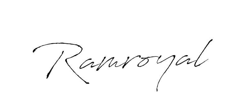 Also You can easily find your signature by using the search form. We will create Ramroyal name handwritten signature images for you free of cost using Antro_Vectra sign style. Ramroyal signature style 6 images and pictures png