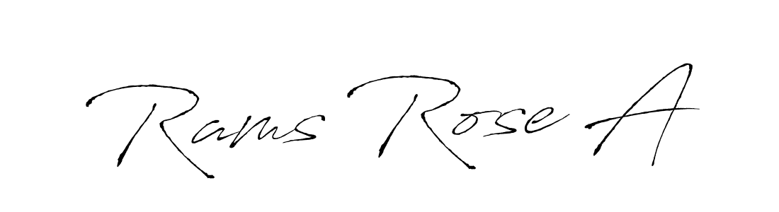 Use a signature maker to create a handwritten signature online. With this signature software, you can design (Antro_Vectra) your own signature for name Rams Rose A. Rams Rose A signature style 6 images and pictures png