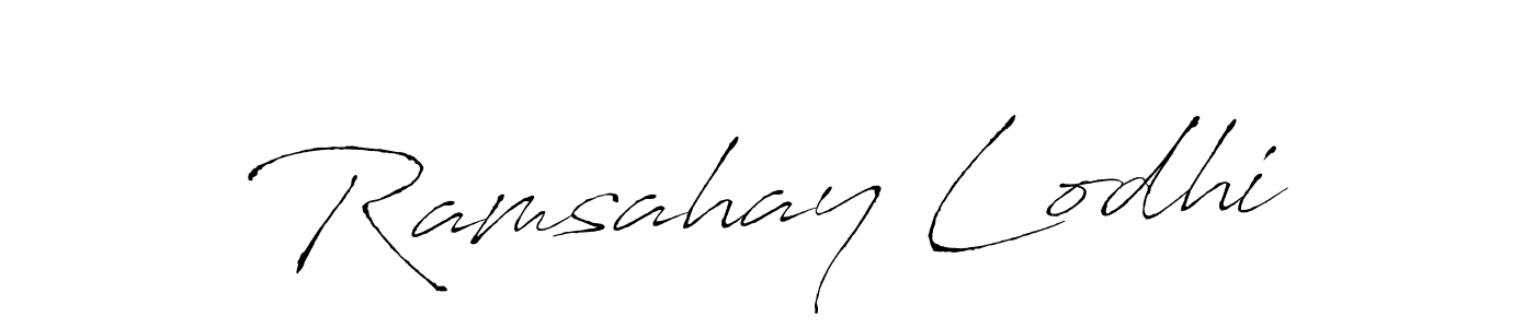 The best way (Antro_Vectra) to make a short signature is to pick only two or three words in your name. The name Ramsahay Lodhi include a total of six letters. For converting this name. Ramsahay Lodhi signature style 6 images and pictures png