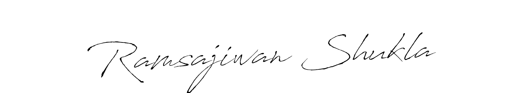 Use a signature maker to create a handwritten signature online. With this signature software, you can design (Antro_Vectra) your own signature for name Ramsajiwan Shukla. Ramsajiwan Shukla signature style 6 images and pictures png