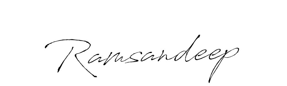 Make a beautiful signature design for name Ramsandeep. With this signature (Antro_Vectra) style, you can create a handwritten signature for free. Ramsandeep signature style 6 images and pictures png