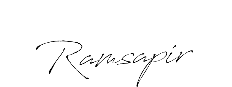 Design your own signature with our free online signature maker. With this signature software, you can create a handwritten (Antro_Vectra) signature for name Ramsapir. Ramsapir signature style 6 images and pictures png