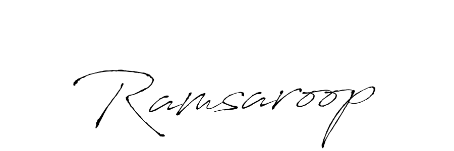 Create a beautiful signature design for name Ramsaroop. With this signature (Antro_Vectra) fonts, you can make a handwritten signature for free. Ramsaroop signature style 6 images and pictures png