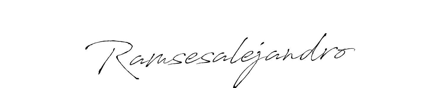 Make a beautiful signature design for name Ramsesalejandro. With this signature (Antro_Vectra) style, you can create a handwritten signature for free. Ramsesalejandro signature style 6 images and pictures png