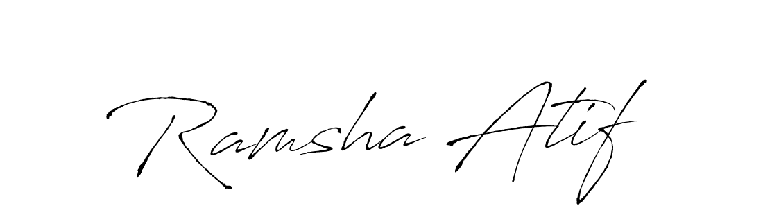 Also we have Ramsha Atif name is the best signature style. Create professional handwritten signature collection using Antro_Vectra autograph style. Ramsha Atif signature style 6 images and pictures png
