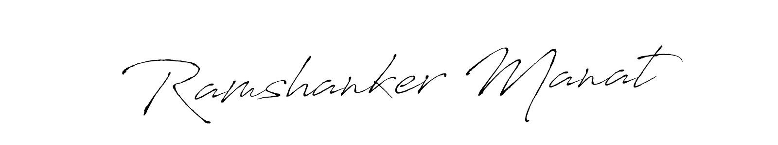 Use a signature maker to create a handwritten signature online. With this signature software, you can design (Antro_Vectra) your own signature for name Ramshanker Manat. Ramshanker Manat signature style 6 images and pictures png