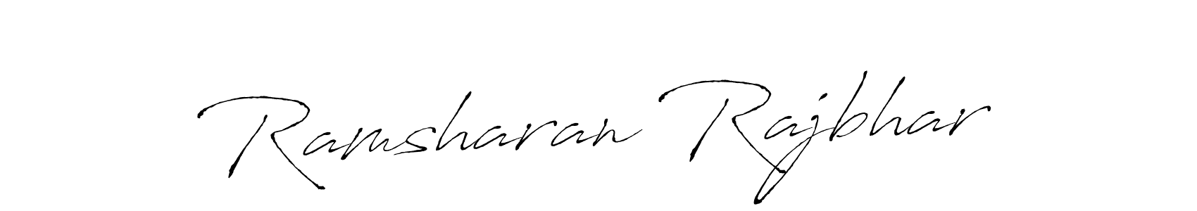 This is the best signature style for the Ramsharan Rajbhar name. Also you like these signature font (Antro_Vectra). Mix name signature. Ramsharan Rajbhar signature style 6 images and pictures png