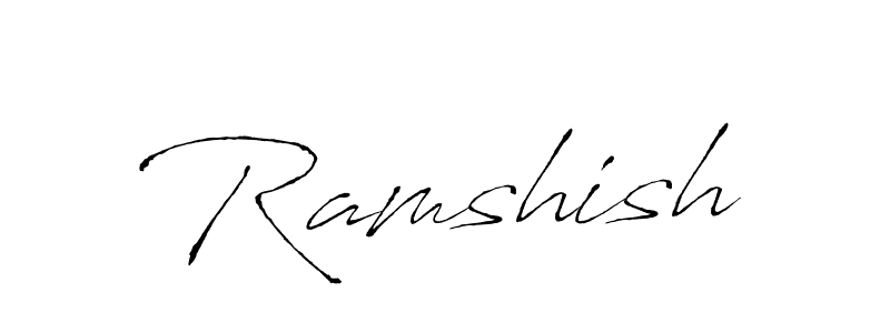 Antro_Vectra is a professional signature style that is perfect for those who want to add a touch of class to their signature. It is also a great choice for those who want to make their signature more unique. Get Ramshish name to fancy signature for free. Ramshish signature style 6 images and pictures png
