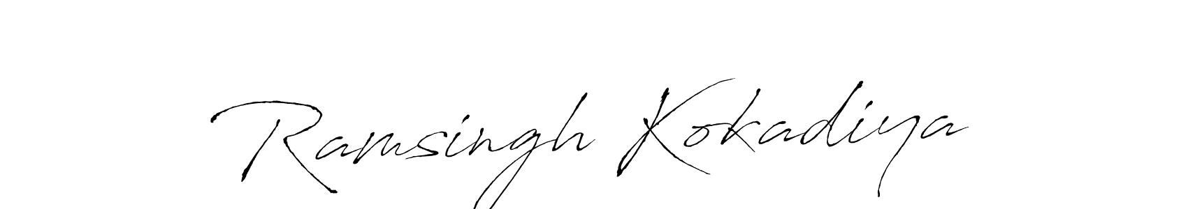 You can use this online signature creator to create a handwritten signature for the name Ramsingh Kokadiya. This is the best online autograph maker. Ramsingh Kokadiya signature style 6 images and pictures png