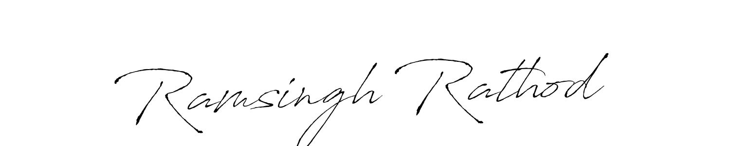 Make a beautiful signature design for name Ramsingh Rathod. With this signature (Antro_Vectra) style, you can create a handwritten signature for free. Ramsingh Rathod signature style 6 images and pictures png