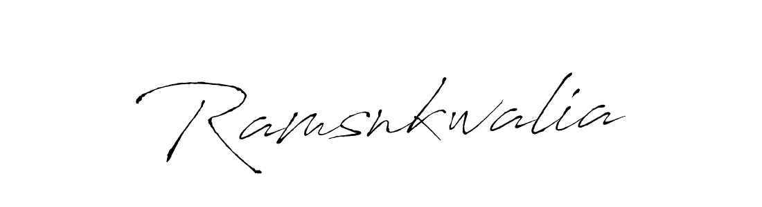 Design your own signature with our free online signature maker. With this signature software, you can create a handwritten (Antro_Vectra) signature for name Ramsnkwalia. Ramsnkwalia signature style 6 images and pictures png