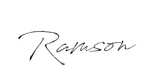 You should practise on your own different ways (Antro_Vectra) to write your name (Ramson) in signature. don't let someone else do it for you. Ramson signature style 6 images and pictures png