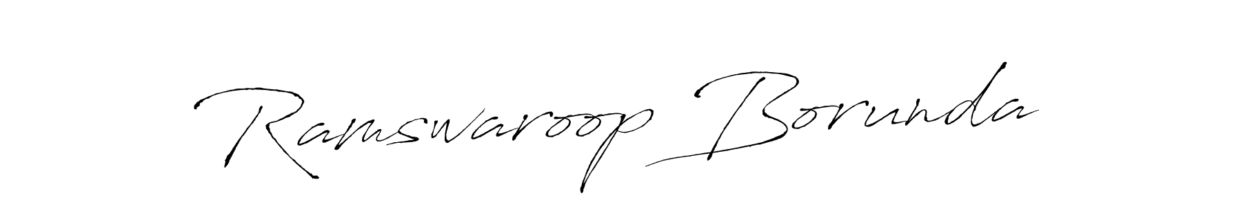 Also we have Ramswaroop Borunda name is the best signature style. Create professional handwritten signature collection using Antro_Vectra autograph style. Ramswaroop Borunda signature style 6 images and pictures png