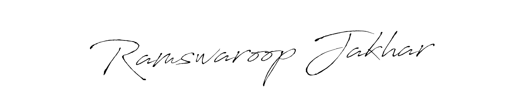 How to make Ramswaroop Jakhar signature? Antro_Vectra is a professional autograph style. Create handwritten signature for Ramswaroop Jakhar name. Ramswaroop Jakhar signature style 6 images and pictures png