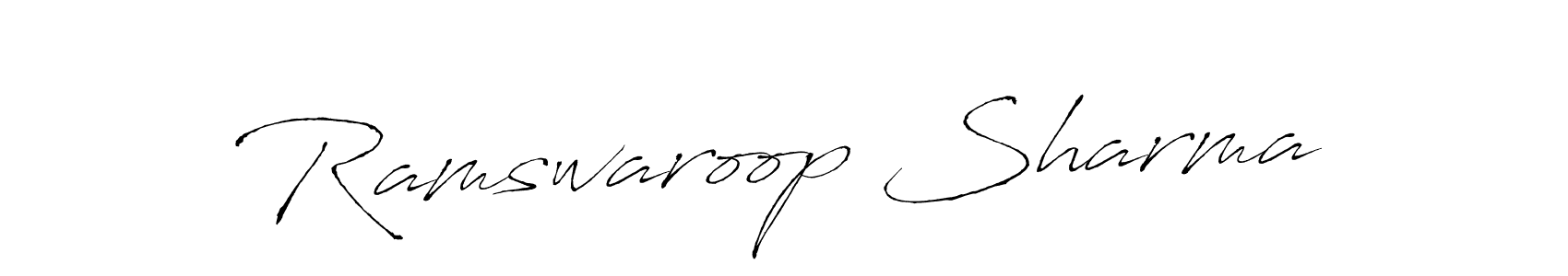 Use a signature maker to create a handwritten signature online. With this signature software, you can design (Antro_Vectra) your own signature for name Ramswaroop Sharma. Ramswaroop Sharma signature style 6 images and pictures png