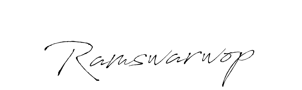 Similarly Antro_Vectra is the best handwritten signature design. Signature creator online .You can use it as an online autograph creator for name Ramswarwop. Ramswarwop signature style 6 images and pictures png