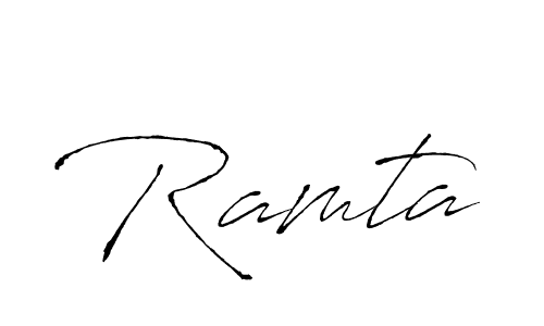 It looks lik you need a new signature style for name Ramta. Design unique handwritten (Antro_Vectra) signature with our free signature maker in just a few clicks. Ramta signature style 6 images and pictures png