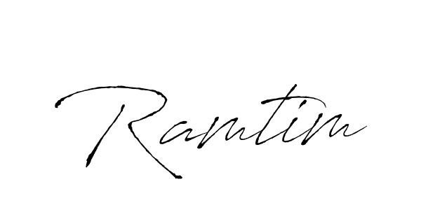 Also we have Ramtim name is the best signature style. Create professional handwritten signature collection using Antro_Vectra autograph style. Ramtim signature style 6 images and pictures png