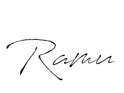 You should practise on your own different ways (Antro_Vectra) to write your name (Ramu) in signature. don't let someone else do it for you. Ramu signature style 6 images and pictures png