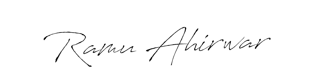 Similarly Antro_Vectra is the best handwritten signature design. Signature creator online .You can use it as an online autograph creator for name Ramu Ahirwar. Ramu Ahirwar signature style 6 images and pictures png