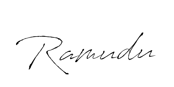 Create a beautiful signature design for name Ramudu. With this signature (Antro_Vectra) fonts, you can make a handwritten signature for free. Ramudu signature style 6 images and pictures png