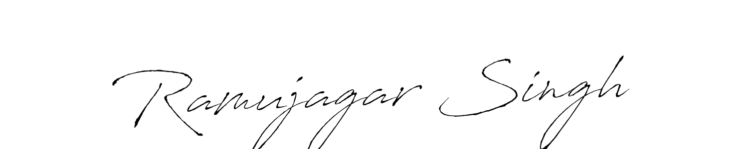 Use a signature maker to create a handwritten signature online. With this signature software, you can design (Antro_Vectra) your own signature for name Ramujagar Singh. Ramujagar Singh signature style 6 images and pictures png