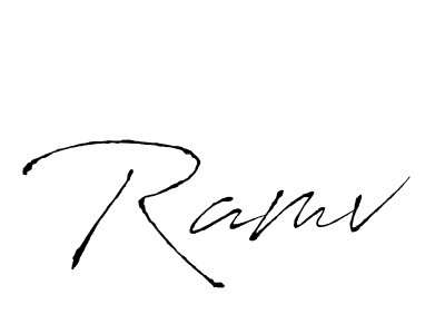 This is the best signature style for the Ramv name. Also you like these signature font (Antro_Vectra). Mix name signature. Ramv signature style 6 images and pictures png