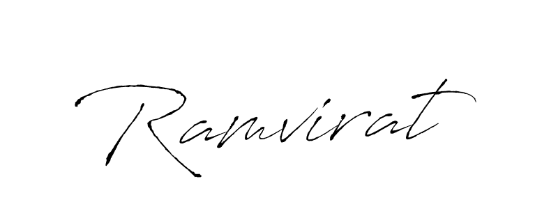 Ramvirat stylish signature style. Best Handwritten Sign (Antro_Vectra) for my name. Handwritten Signature Collection Ideas for my name Ramvirat. Ramvirat signature style 6 images and pictures png