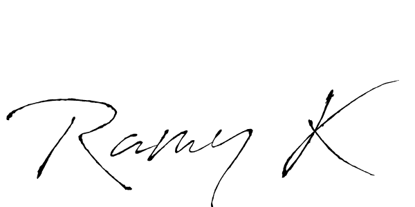 How to Draw Ramy K signature style? Antro_Vectra is a latest design signature styles for name Ramy K. Ramy K signature style 6 images and pictures png