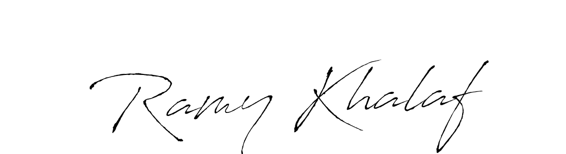 Create a beautiful signature design for name Ramy Khalaf. With this signature (Antro_Vectra) fonts, you can make a handwritten signature for free. Ramy Khalaf signature style 6 images and pictures png