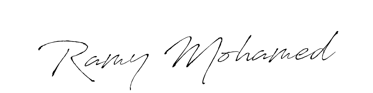 You should practise on your own different ways (Antro_Vectra) to write your name (Ramy Mohamed) in signature. don't let someone else do it for you. Ramy Mohamed signature style 6 images and pictures png