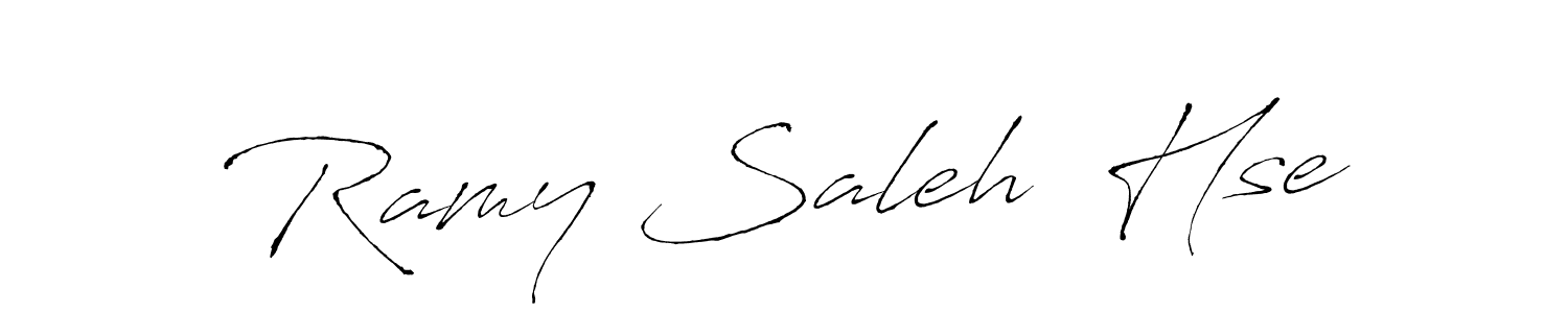 You should practise on your own different ways (Antro_Vectra) to write your name (Ramy Saleh  Hse) in signature. don't let someone else do it for you. Ramy Saleh  Hse signature style 6 images and pictures png