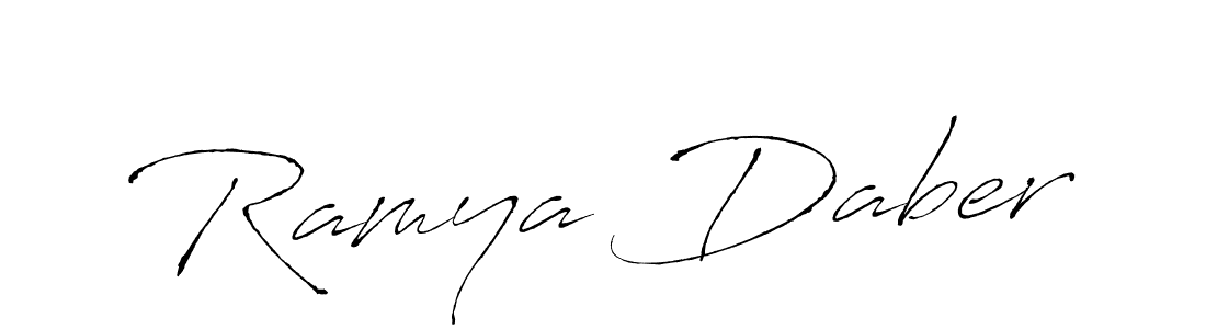if you are searching for the best signature style for your name Ramya Daber. so please give up your signature search. here we have designed multiple signature styles  using Antro_Vectra. Ramya Daber signature style 6 images and pictures png