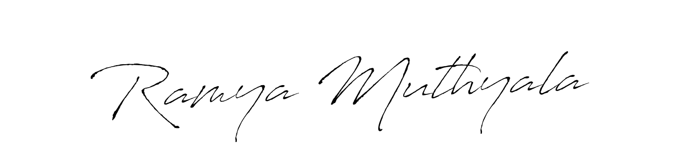 Also we have Ramya Muthyala name is the best signature style. Create professional handwritten signature collection using Antro_Vectra autograph style. Ramya Muthyala signature style 6 images and pictures png