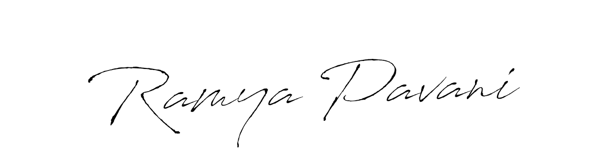 Also we have Ramya Pavani name is the best signature style. Create professional handwritten signature collection using Antro_Vectra autograph style. Ramya Pavani signature style 6 images and pictures png