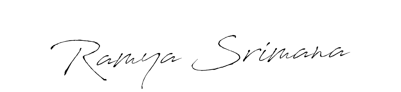 See photos of Ramya Srimana official signature by Spectra . Check more albums & portfolios. Read reviews & check more about Antro_Vectra font. Ramya Srimana signature style 6 images and pictures png