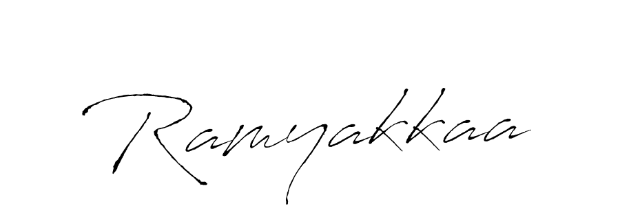 if you are searching for the best signature style for your name Ramyakkaa. so please give up your signature search. here we have designed multiple signature styles  using Antro_Vectra. Ramyakkaa signature style 6 images and pictures png