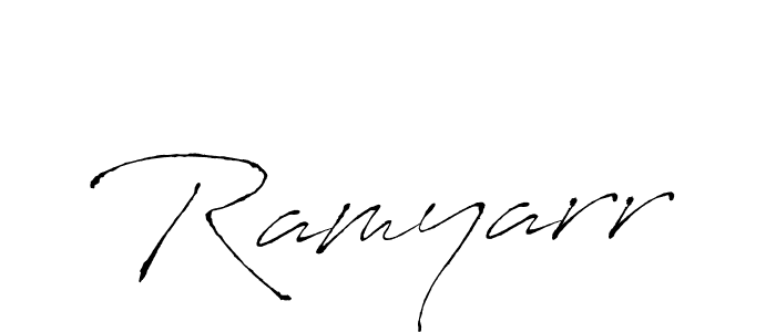 Design your own signature with our free online signature maker. With this signature software, you can create a handwritten (Antro_Vectra) signature for name Ramyarr. Ramyarr signature style 6 images and pictures png