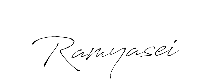 Use a signature maker to create a handwritten signature online. With this signature software, you can design (Antro_Vectra) your own signature for name Ramyasei. Ramyasei signature style 6 images and pictures png