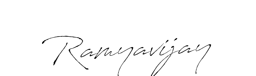 It looks lik you need a new signature style for name Ramyavijay. Design unique handwritten (Antro_Vectra) signature with our free signature maker in just a few clicks. Ramyavijay signature style 6 images and pictures png