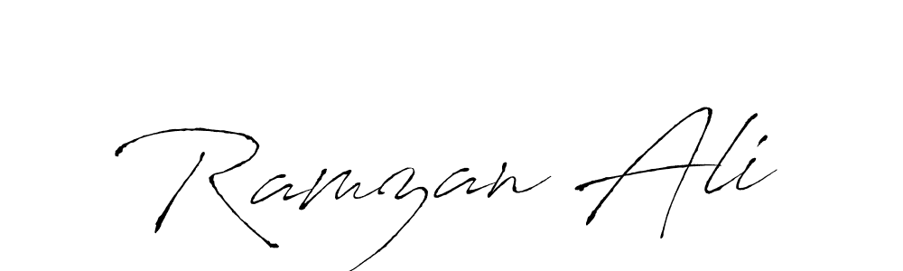 Design your own signature with our free online signature maker. With this signature software, you can create a handwritten (Antro_Vectra) signature for name Ramzan Ali. Ramzan Ali signature style 6 images and pictures png