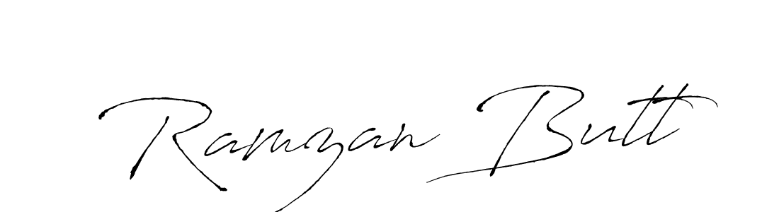 Ramzan Butt stylish signature style. Best Handwritten Sign (Antro_Vectra) for my name. Handwritten Signature Collection Ideas for my name Ramzan Butt. Ramzan Butt signature style 6 images and pictures png