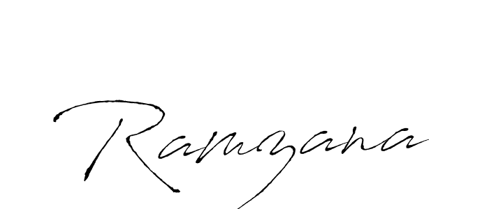 How to make Ramzana signature? Antro_Vectra is a professional autograph style. Create handwritten signature for Ramzana name. Ramzana signature style 6 images and pictures png