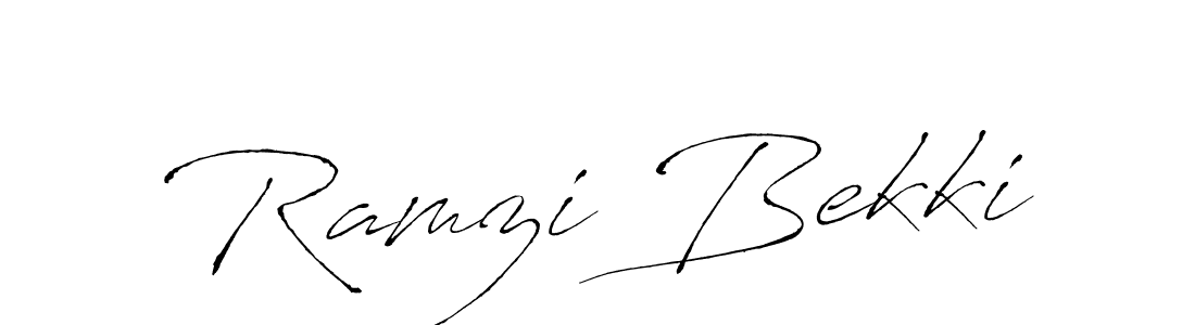 Also we have Ramzi Bekki name is the best signature style. Create professional handwritten signature collection using Antro_Vectra autograph style. Ramzi Bekki signature style 6 images and pictures png