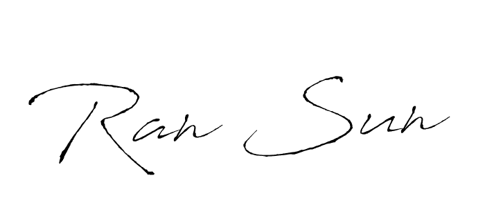 Use a signature maker to create a handwritten signature online. With this signature software, you can design (Antro_Vectra) your own signature for name Ran Sun. Ran Sun signature style 6 images and pictures png