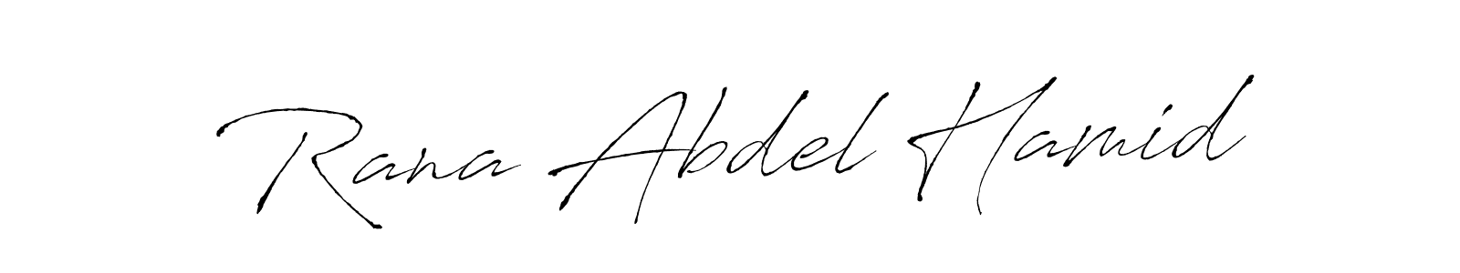 Design your own signature with our free online signature maker. With this signature software, you can create a handwritten (Antro_Vectra) signature for name Rana Abdel Hamid. Rana Abdel Hamid signature style 6 images and pictures png