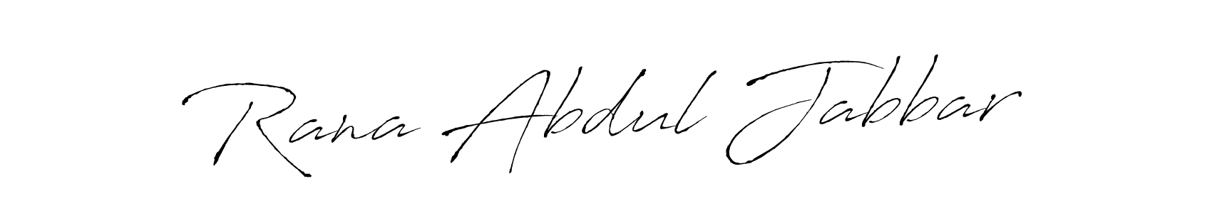 Design your own signature with our free online signature maker. With this signature software, you can create a handwritten (Antro_Vectra) signature for name Rana Abdul Jabbar. Rana Abdul Jabbar signature style 6 images and pictures png